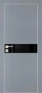 Межкомнатная дверь PX-13 AL кромка с 4-х ст. Серый матовый