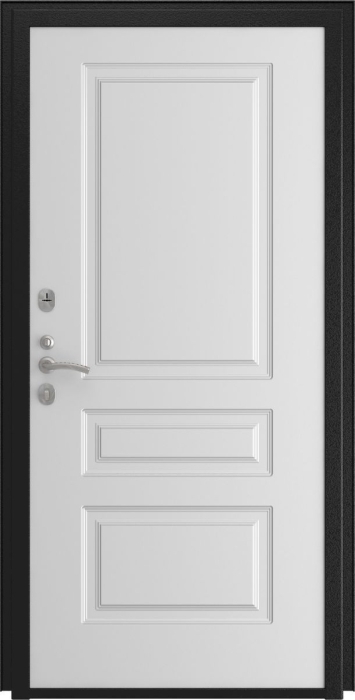 Входная дверь L-43 Эмаль L-2 (16мм, белая эмаль) внутренняя сторона