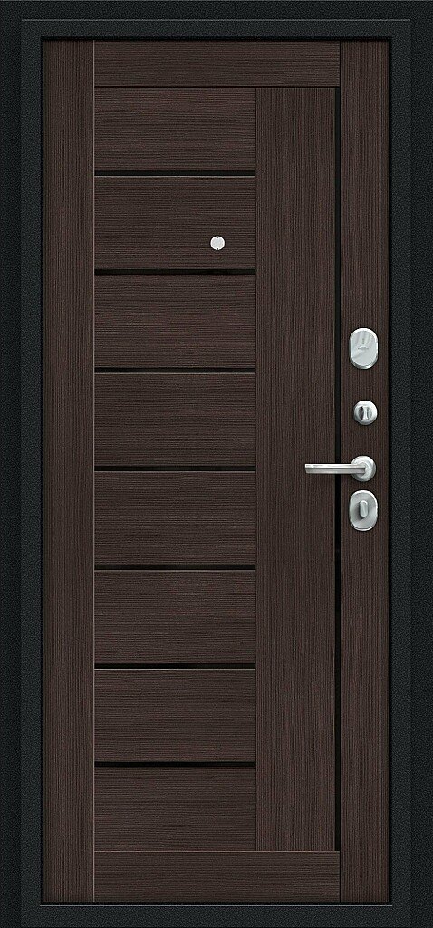 Входная дверь Проф Букле черное/Wenge Veralinga BR4549